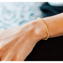 Karma 14k Gold Filled 3mm with 4mm Simple Stretch Bracelet