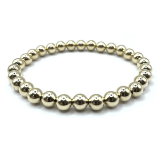 Karma 14k Gold Filled 6mm Simple Stretch Bracelet