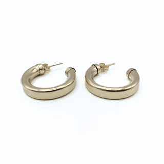 Milan Gold Filled Luxe Post Hoop Earrings