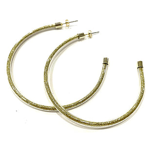 Jelly Hoop Earring - Gold Fleck