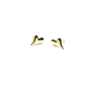 Petite Angled Heart Stud in 14K Gold Filled