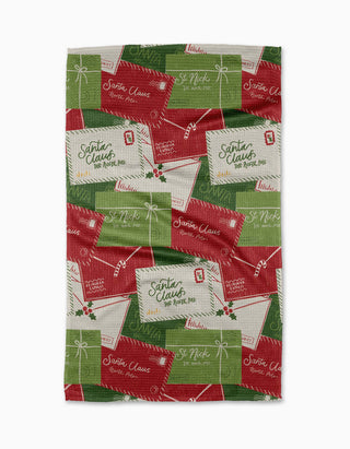 Geometry - Christmas Letter Pile Tea Towel