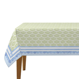 House of Hydrangea Mahjong Tablecloth | Blue Coastal Grandma