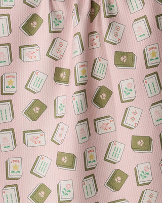 Geometry - Flower Tiles Tea Towel