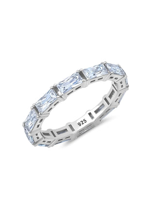 Horizontal Baguette Eternity Band Ring