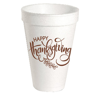 Thanksgiving Styrofoam Cups