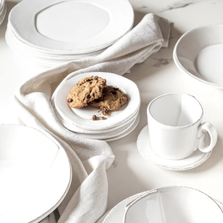 Lastra White Dinner Plate