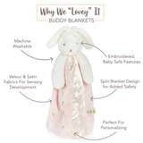 Simple Blossom Bunny Buddy Blanket