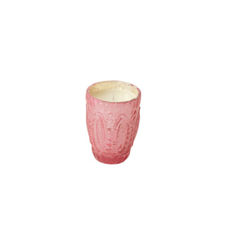Embossed Mercury Glass Winter Berry Votive Candle