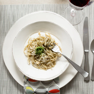 Lastra White Dinner Plate