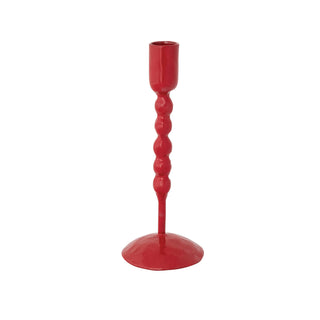 Hand-Forged Enameled Cast Iron Taper Holders
