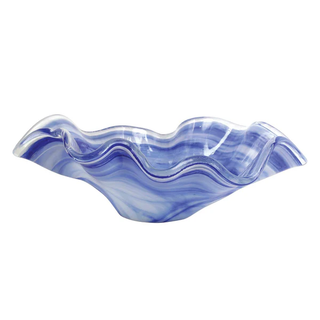 Onda Glass Green Large Bowl