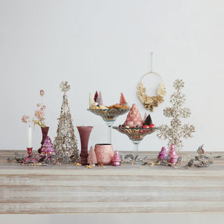 Pressed Glass Pedestal Bowl