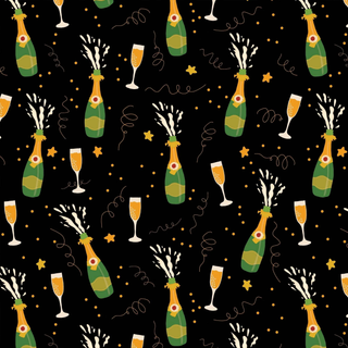 Champagne Pop Prosecco Bottle Wrap