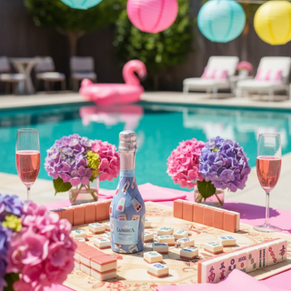Pastel Blue Mahjong Mini Prosecco Wraps - 3 Pack