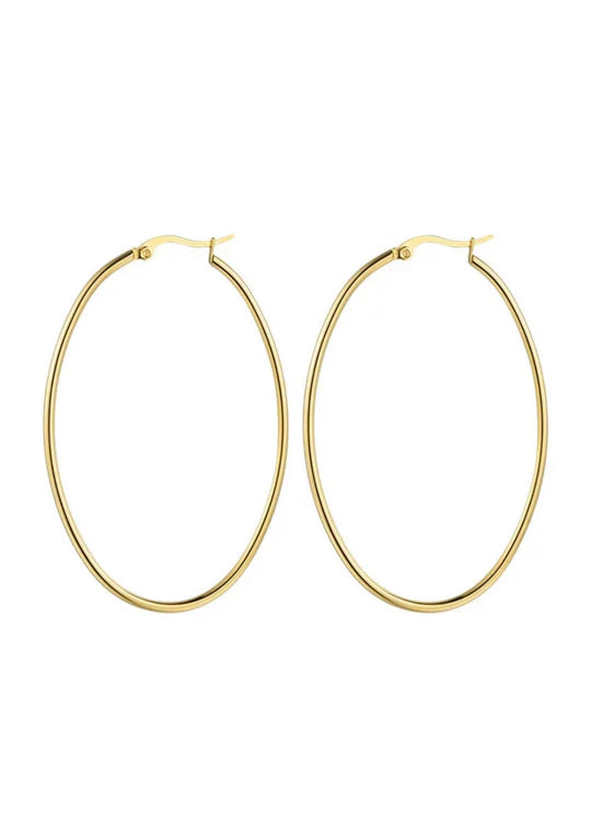 Oval Hoops - Gold