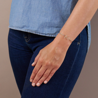 Believe Bracelet - 14K Gold Artist Wire