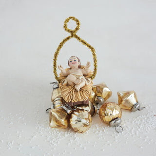 Resin Vintage Reproduction Baby Jesus Ornament