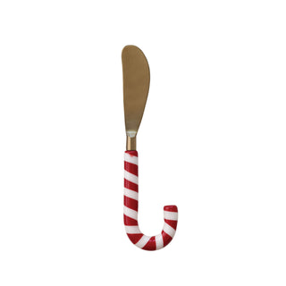 Stainless Steel Spreader with Resin Candy Cane Shaped Handle