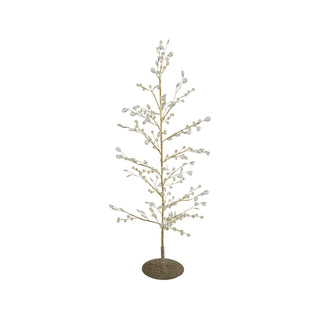 Metal Wire Tree With Faux Pearls and Jewels