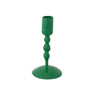 Hand-Forged Enameled Cast Iron Taper Holders