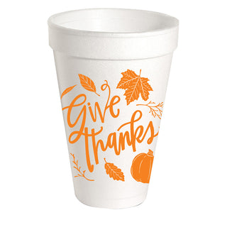 Thanksgiving Styrofoam Cups