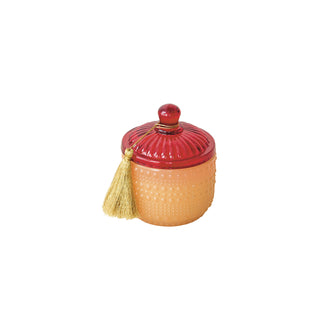 Embossed Glass Laurel & Spice Scented Jar Candle