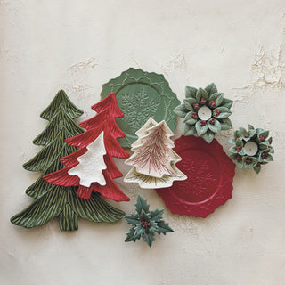 Ceramic Tree Shaped Plate