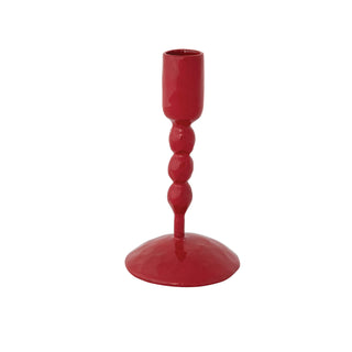 Hand-Forged Enameled Cast Iron Taper Holders