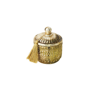 Embossed Glass Frosted Woods Scented Jar Candle