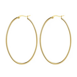 Oval Hoops - Gold