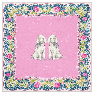 Jean Feeds Her Poodles Pate Mahjong Mat