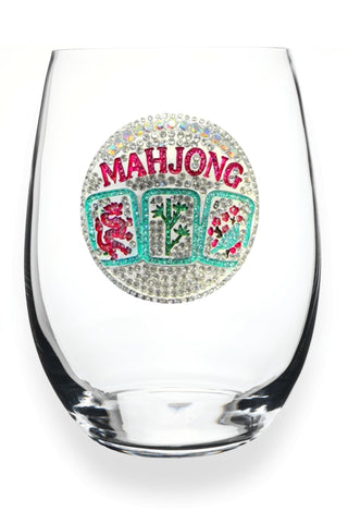Mahjong Stemless Wine Glass