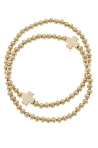 Isa Cross Stretch Bracelet