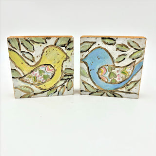 Bird Hand Painted Blocks