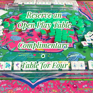 Reserve a complimentary mahjong open play table for four at The Truffle Pig