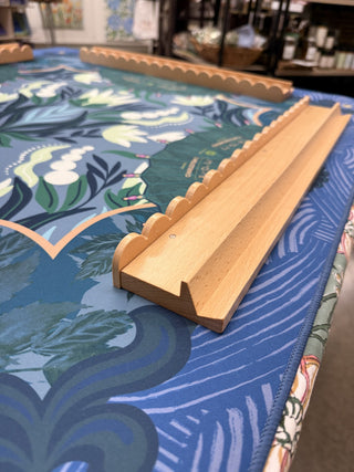 Scalloped Wooden Mahjong Racks
