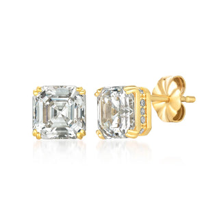 Royal Asscher Cut Stud Earrings