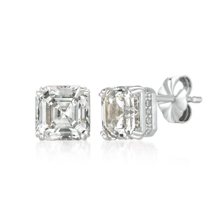 Royal Asscher Cut Stud Earrings