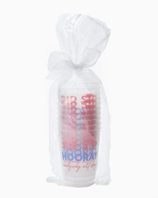 Sip Sip Hooray Mahjong Cups