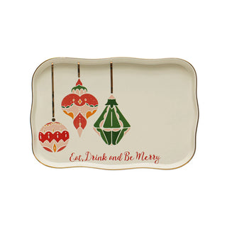 Eat, Drink and Be Merry Stoneware Tray