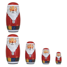 Wood Icon Santa Nesting Dolls