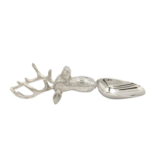 Cast Aluminum & Stainless Steel Scoop with Deer Head Handle