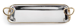 Polished Nickel and Gold Tray