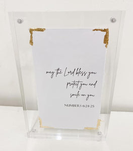 May the Lord Bless You Acrylic Frame