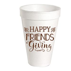 Happy Friendsgiving Styrofoam Cups