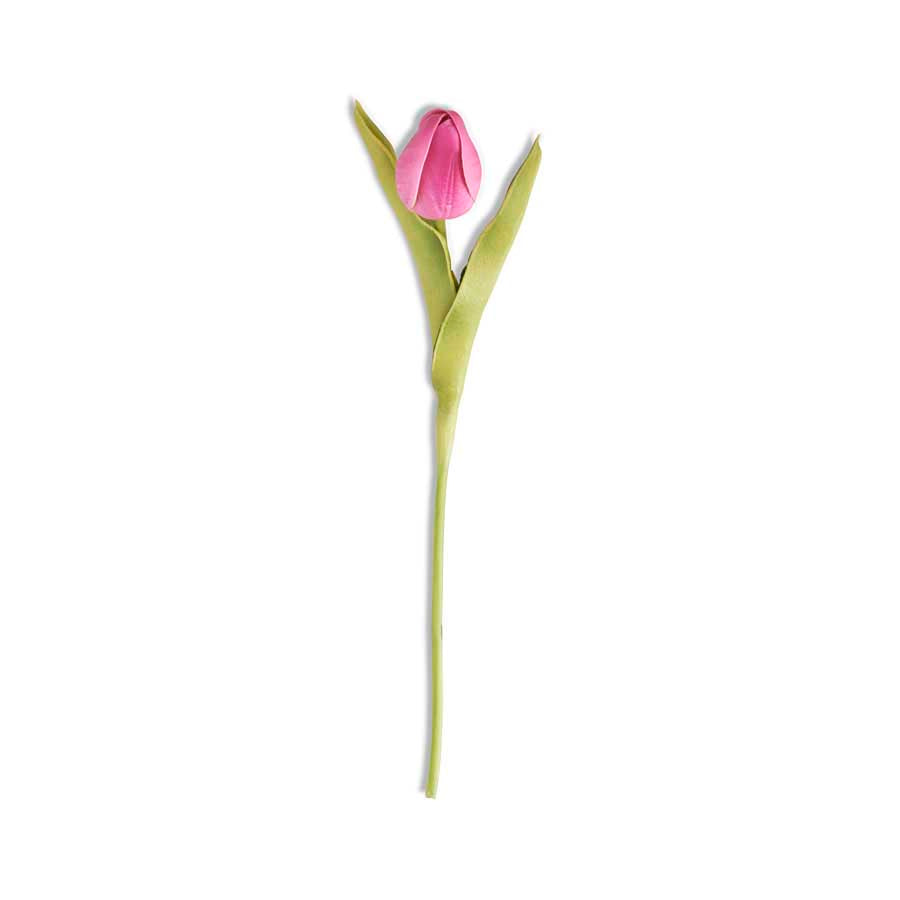 Fushia Silk Tulip Real Touch - 10