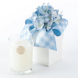 Blue Hydrangea Flower Box Candle