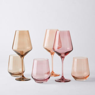 Rose Estelle Stemmed Wine Glass