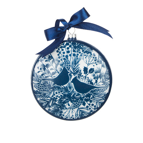 Blue Bird Disc Ornament